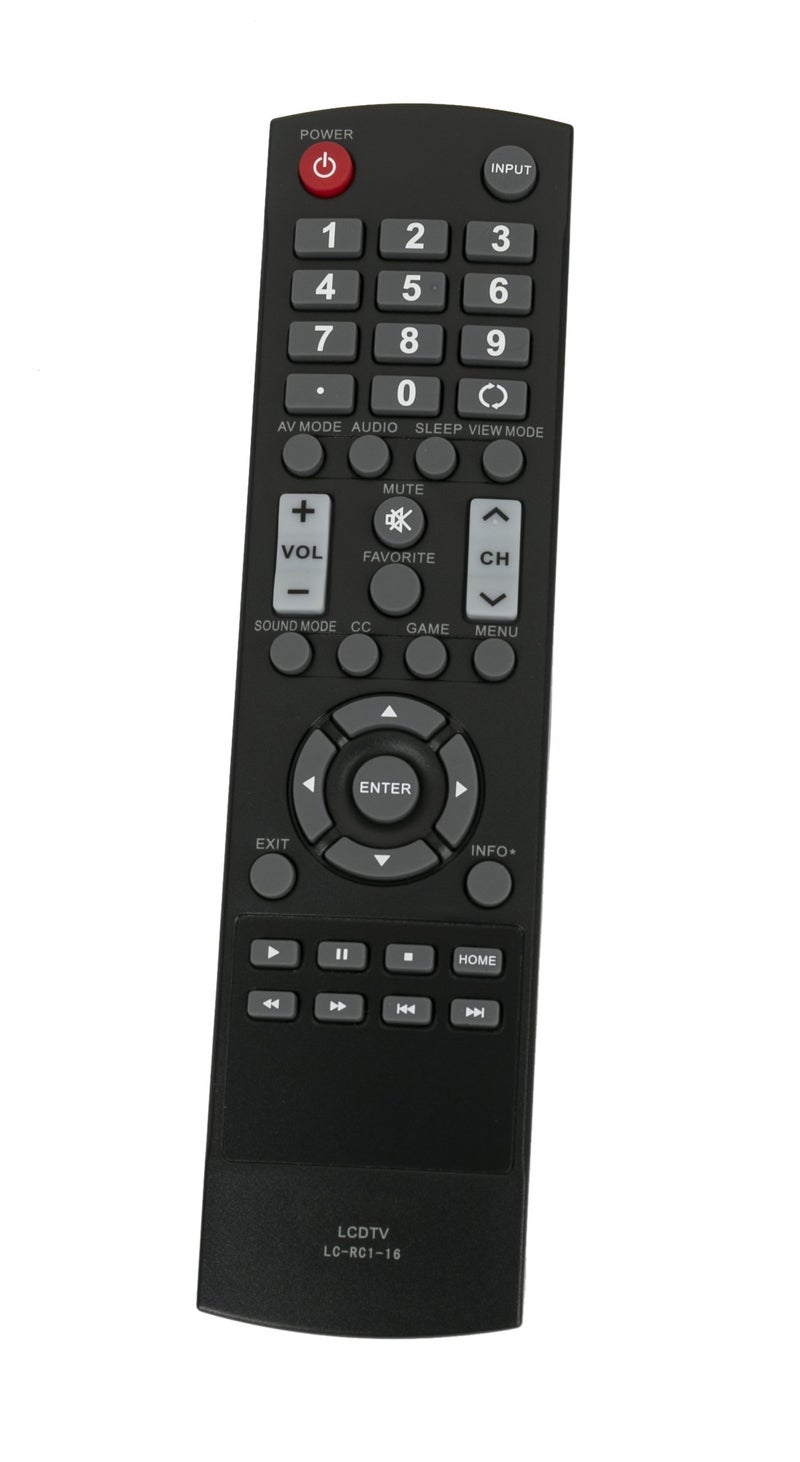 econtrolly New Replaced Remote Control LC-RC1-16 fit for Sharp LCD HDTV LC32LB370U LC-32LB480U LC32LB480U LC-40LB480U LC40LB480U LC-50LB370 LC50LB370 LC-50LB370U LC50LB370U LC-32LB370 LC32LB370 LC-32LB370U - Image 1